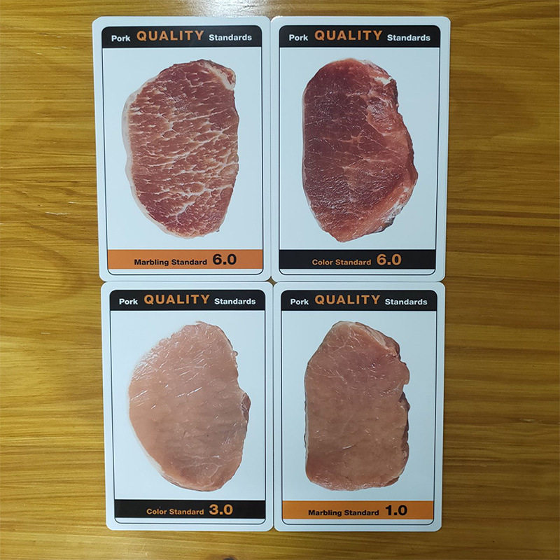 比色色板肉质色卡nppc肉色测定标准猪肉色卡