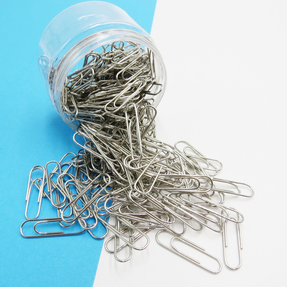 回行针办公用品文具财务回旋大号可爱600枚创意书签回形针座