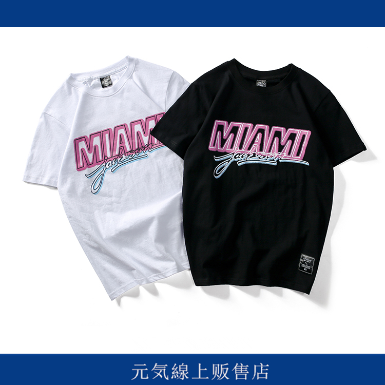 欧美街头ulzzang潮牌嘻哈字母印花短袖T恤男女港风BF学生情侣半袖