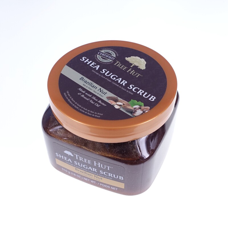 hut树上小屋乳木果糖身体磨砂膏天然多香味可选510g 美国海淘tree