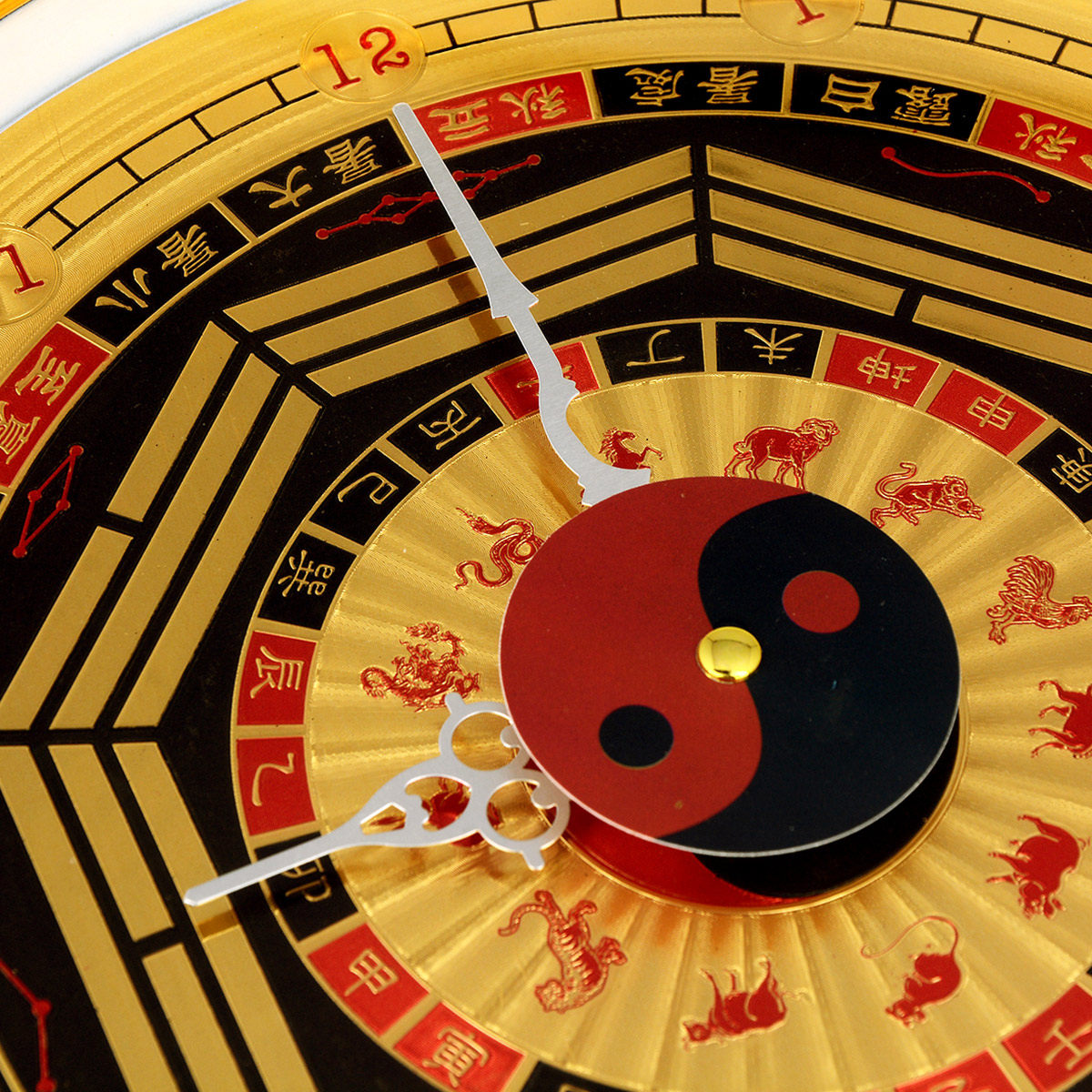 卓弘挂钟装饰创意客厅镇宅钟表风水流注子午挂钟