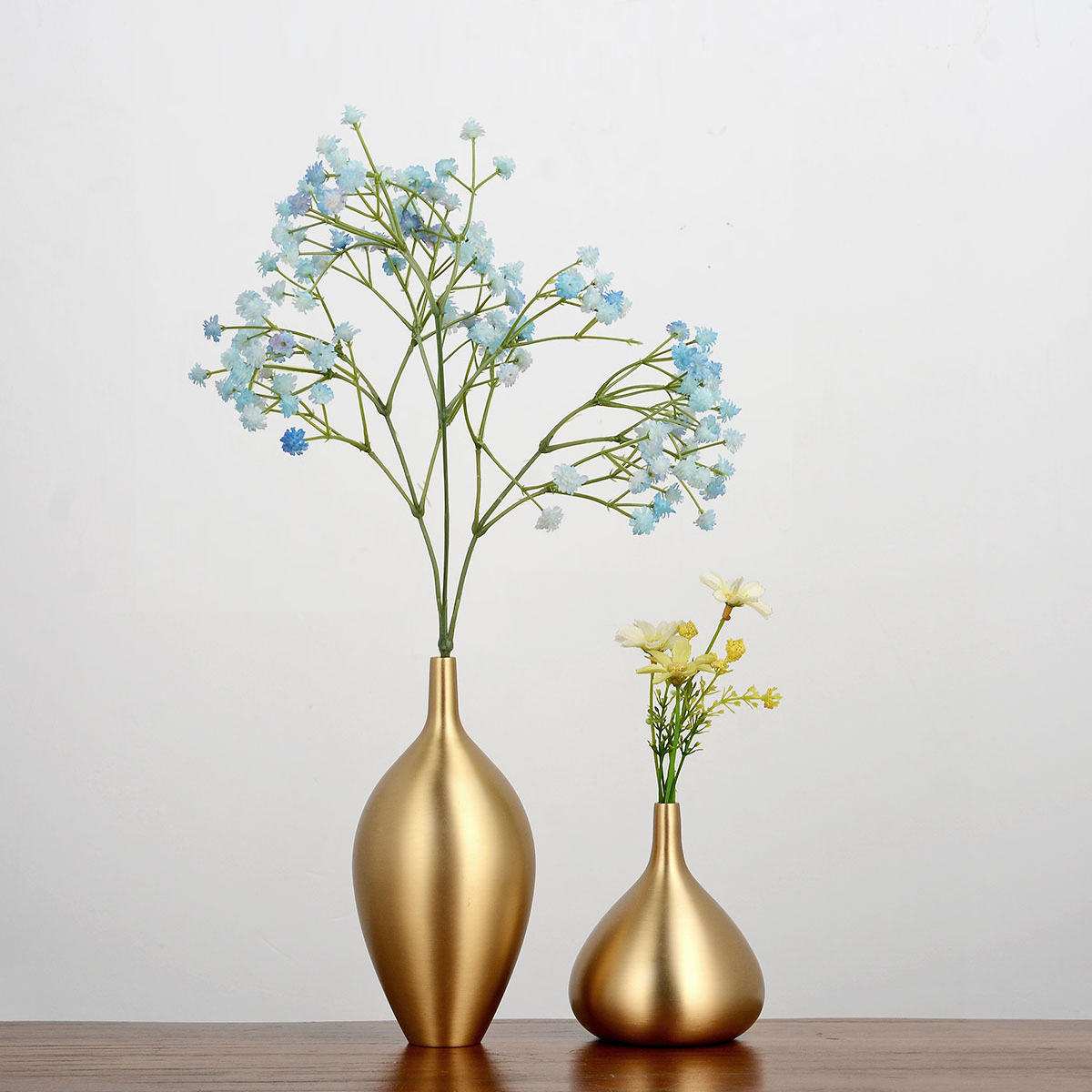 卓弘全铜花瓶家居客厅摆件插花干花北欧现代简约花瓶