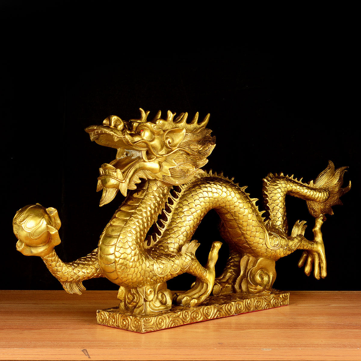 卓弘纯铜铜龙摆件风水装饰品家居书房办公室家居青龙装饰摆设