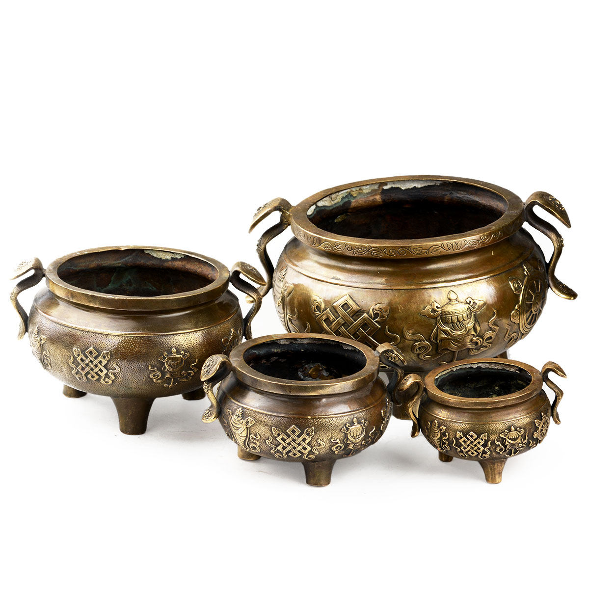 卓弘八宝香炉香道用具用品香薰炉线盘香檀香香薰炉