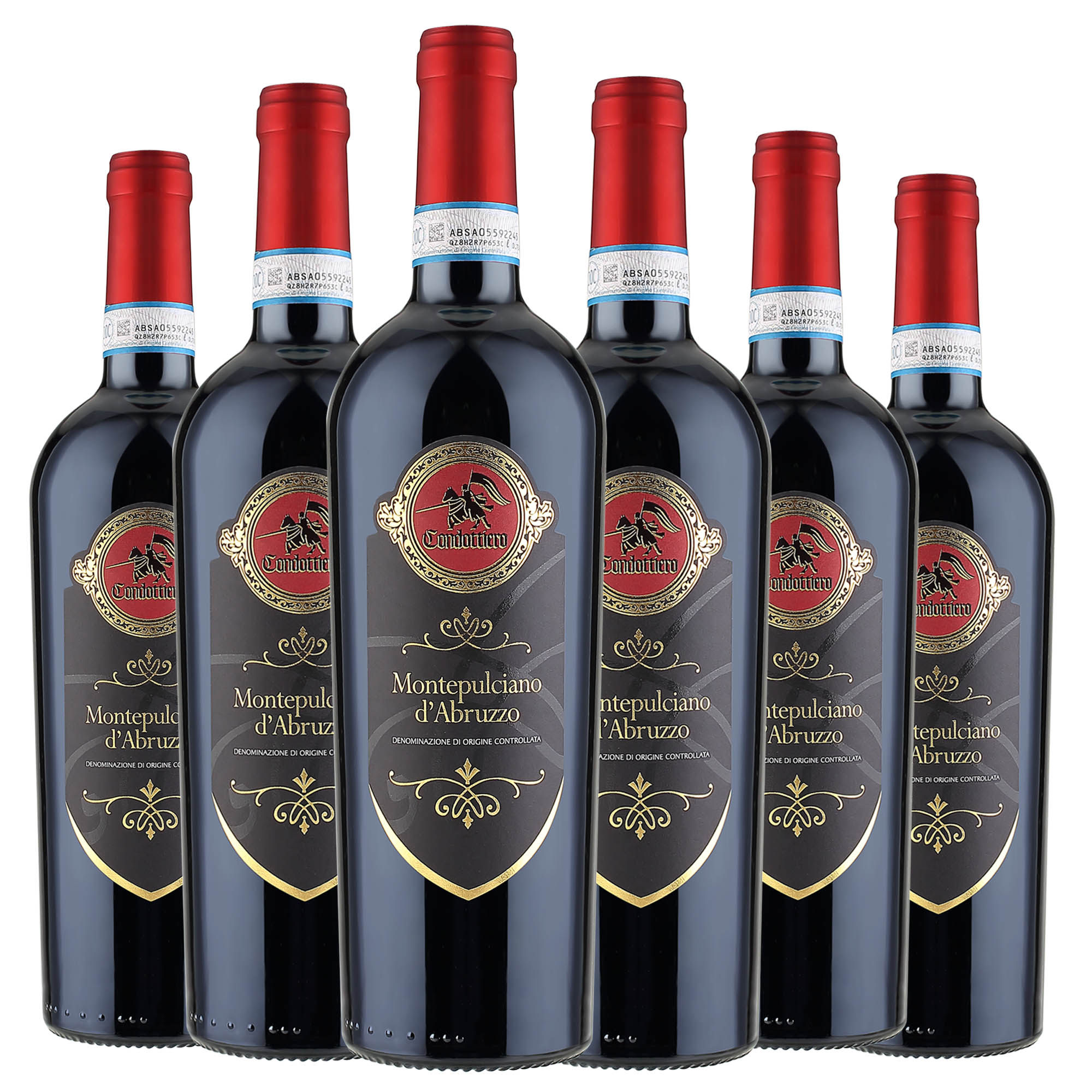 意大利原瓶进口口干红葡萄酒黑骑士高档红酒整箱6支干红静态葡萄酒