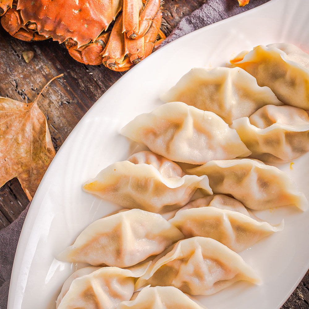 船歌蟹黄水饺230g早餐速食水饺
