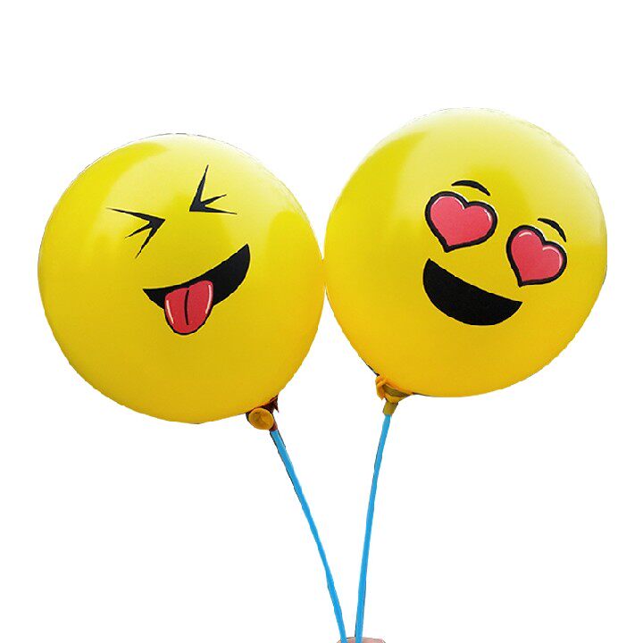 加厚可爱搞笑表情黄色笑脸气球微商礼品儿童气球