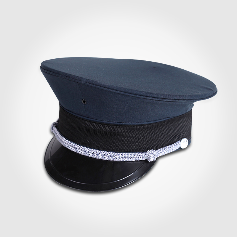保安平顶大檐帽保安帽子上班春秋保安物业酒店保安服大檐帽