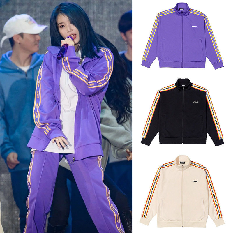 韩国正品代购nerdy秋季运动服套装iu同款男女休闲运动套装