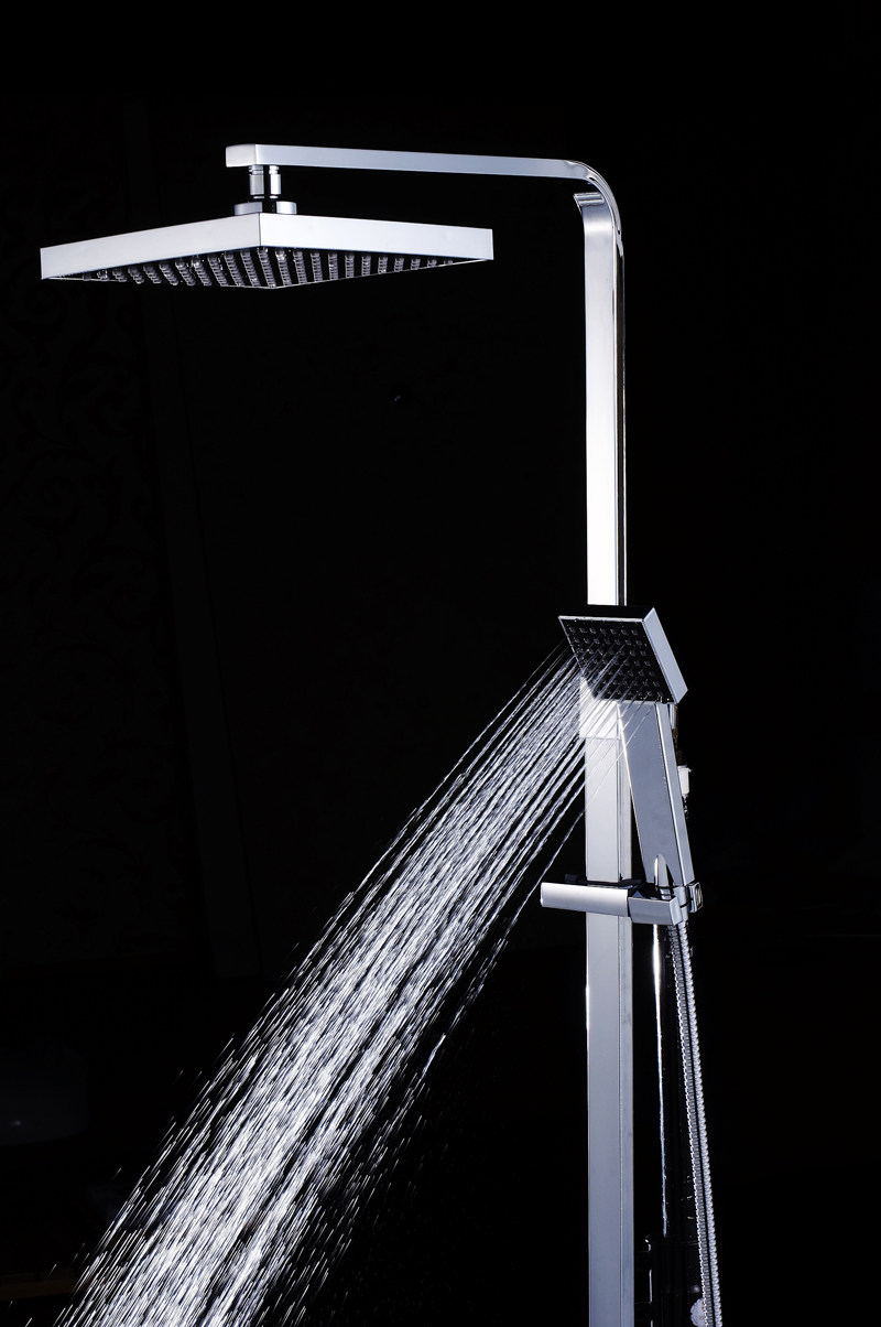 花洒潜水艇带下手持头顶龙头顶淋浴升降精铜塞米蒂淋浴花洒龙头(套装)