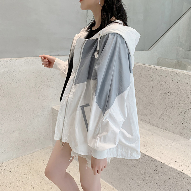 连帽防晒衣女款春夏季薄款外套2022新款百搭防晒服透气户外防晒衫