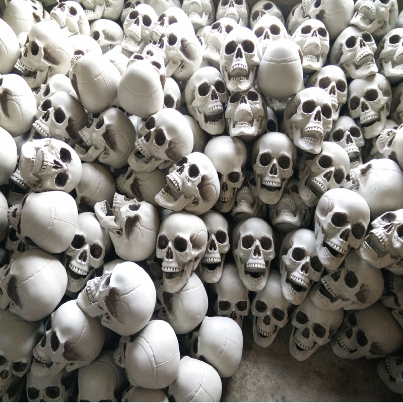 万圣节恐怖密室道具鬼屋逃脱机关仿人体骼模型骨头架盗墓骷髅骨架