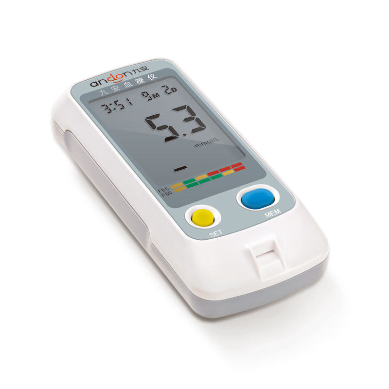 九安血糖仪ag605送50片试纸 50针 家用电子血糖九安血糖检测仪器