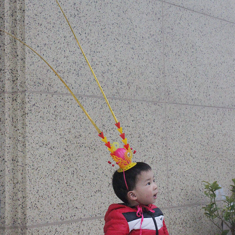 2019年新款孙悟空头饰紫金金冠羽毛儿童帽子齐天大圣聚会装饰帽子