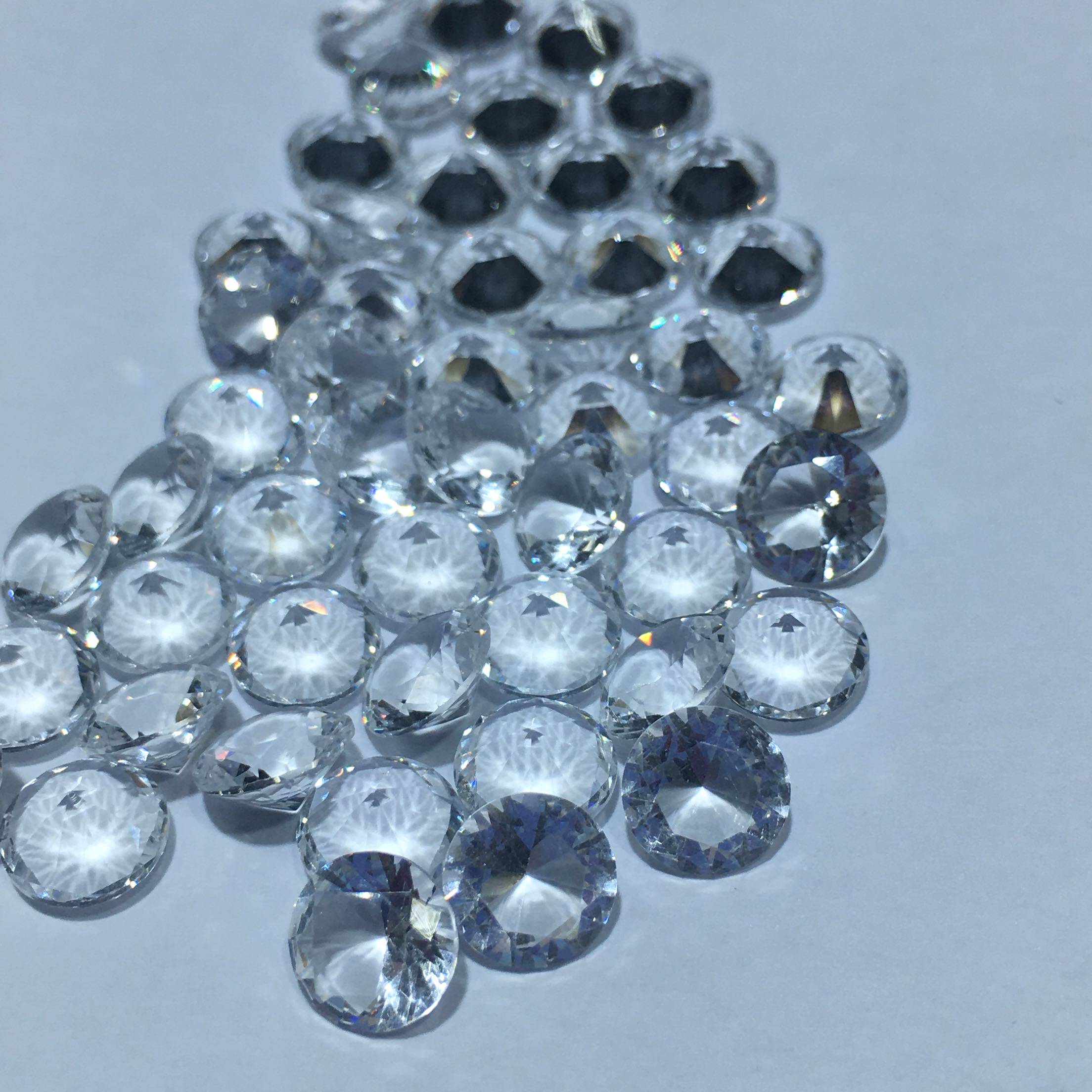 人造无色玻璃仿托帕石仿水晶 仿绿柱石gic鉴定学习标本g1022