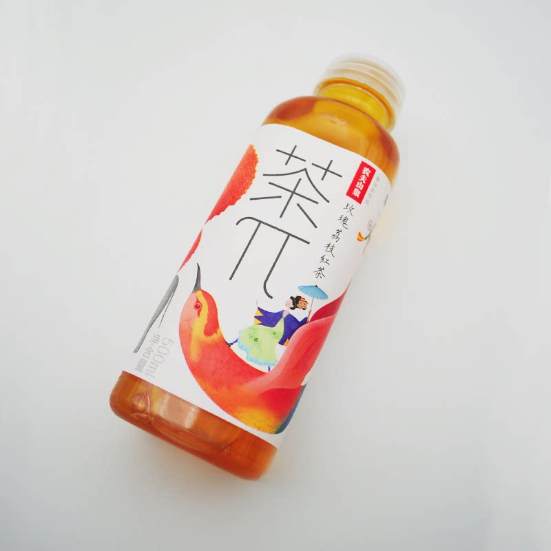 农夫山泉茶兀饮料茶派果味玫瑰荔枝红茶茶味茶饮料