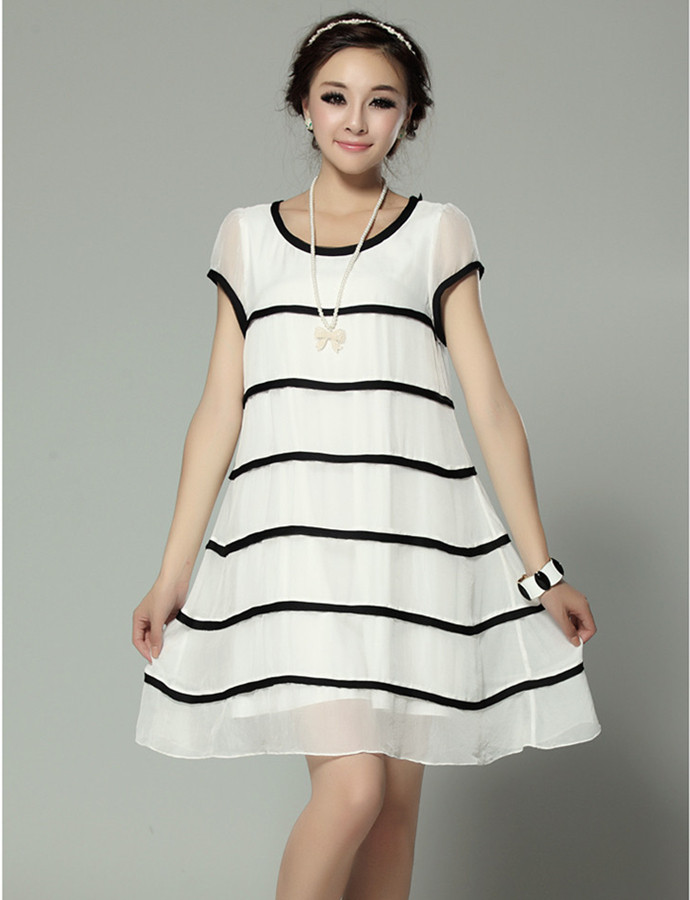 夏季特大码肥胖女装连衣裙200斤胖mm遮肚子微胖a字裙显瘦雪纺裙子