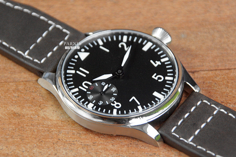 parnis柏尼时手动机械表飞行员海鸥st3600机芯强夜光德国军特种兵