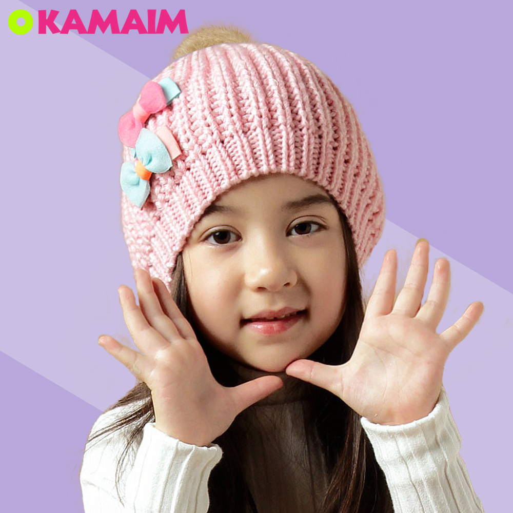 儿童童帽子秋冬天韩版女童公主毛线帽可爱宝宝针织帽子