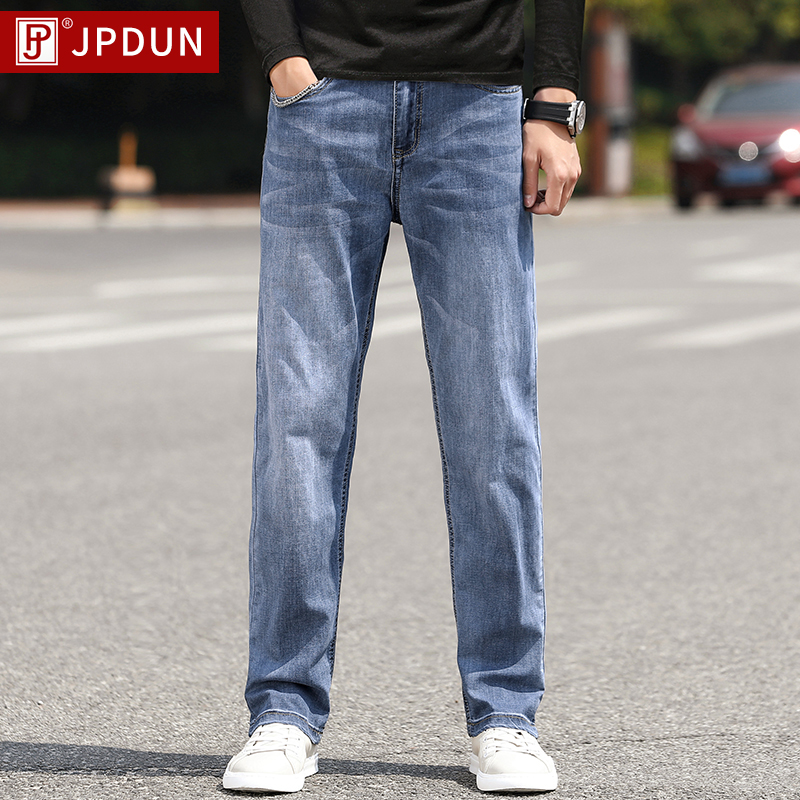 2022春秋新款牛仔裤男士直筒宽松弹力青年时尚百搭潮流休闲长裤子