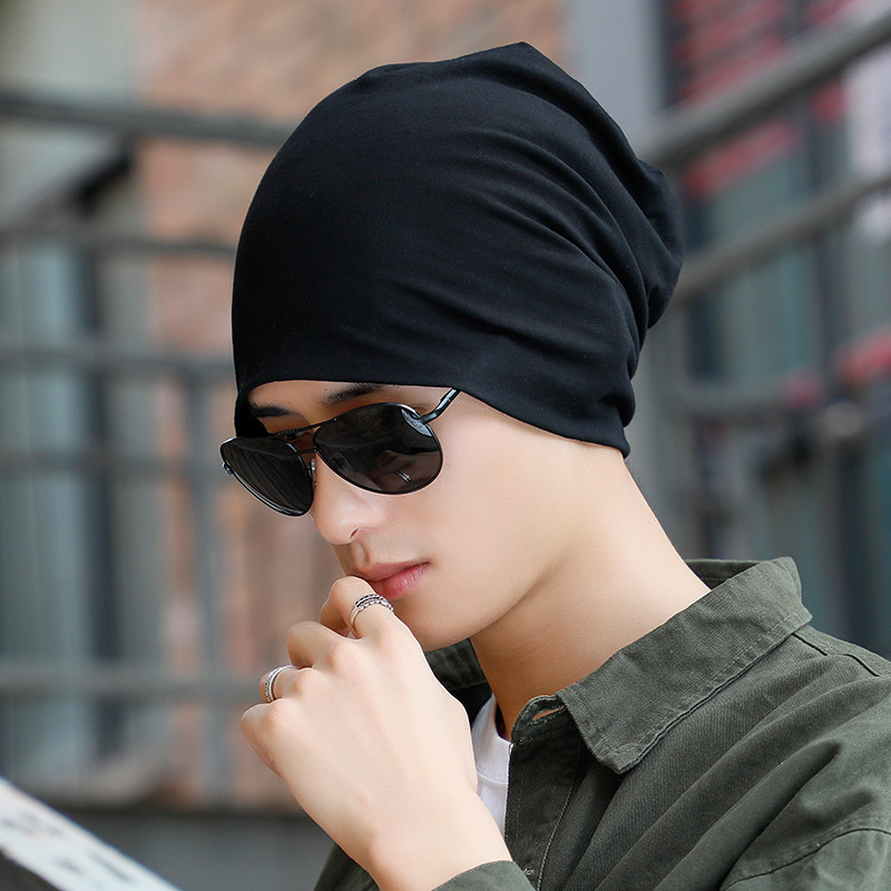 帽子男潮包头男士冬季薄款新款时尚头巾秋冬帽子