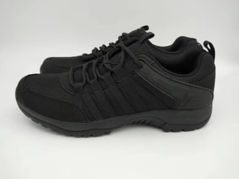 3514出口约旦黑色作训鞋外贸小黑鞋约旦空作训鞋透气防臭跑鞋