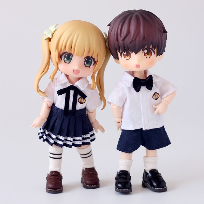 ob11娃衣校服制服套装娃娃衣服bjd12分美结猪bjd娃娃