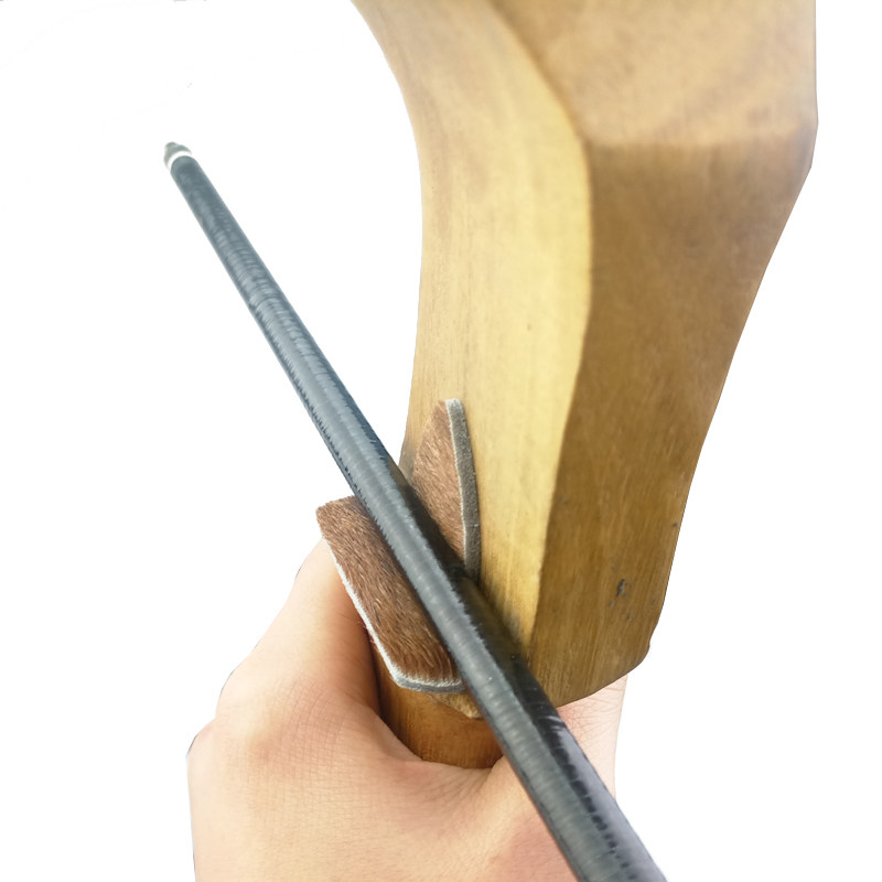 毛皮弓箭台海豹皮马毛皮箭托传统美器材箭台双面胶飞镖