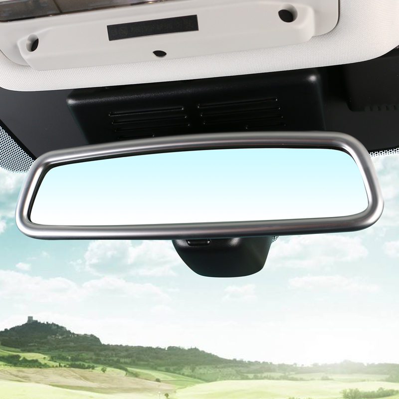 路虎发现神行内饰改装改装车车内后视镜反光镜边框汽车贴片