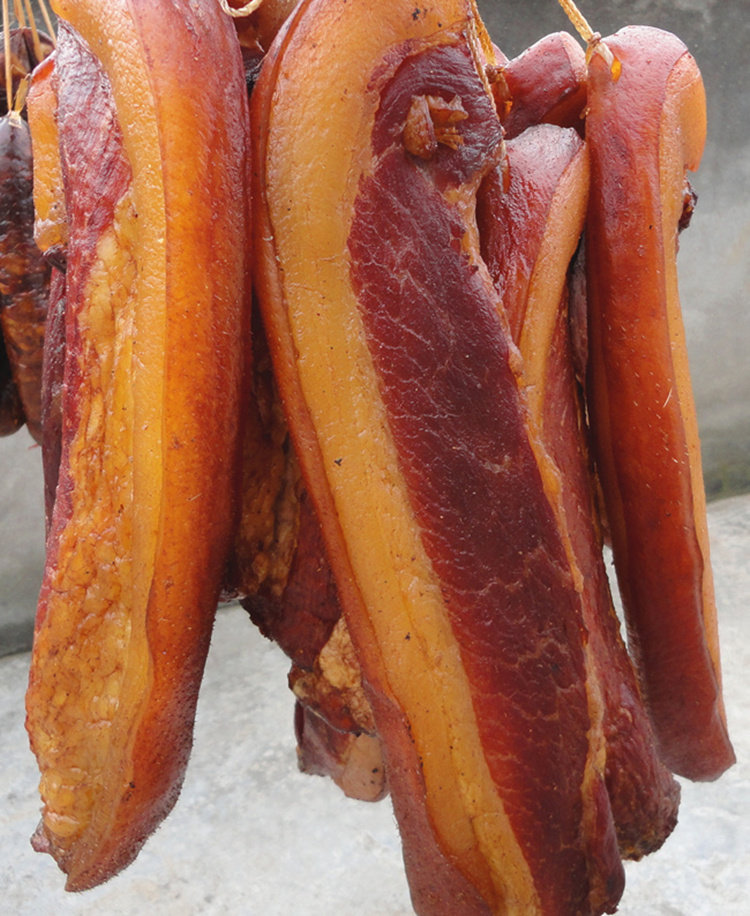 宜宾特产珙县郭满堂500g烟熏五花腊肉后腿二刀非贵州湖南腌腊制品