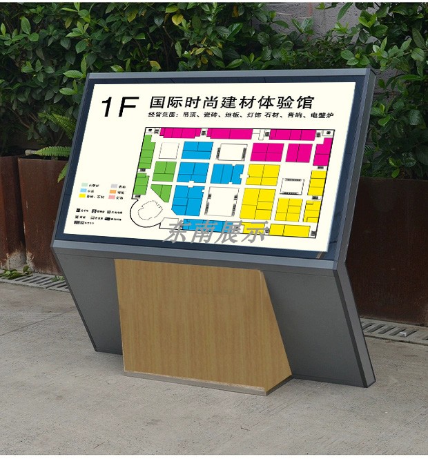楼层索引落地式总平商场立式导视展示台酒店大厅广告牌