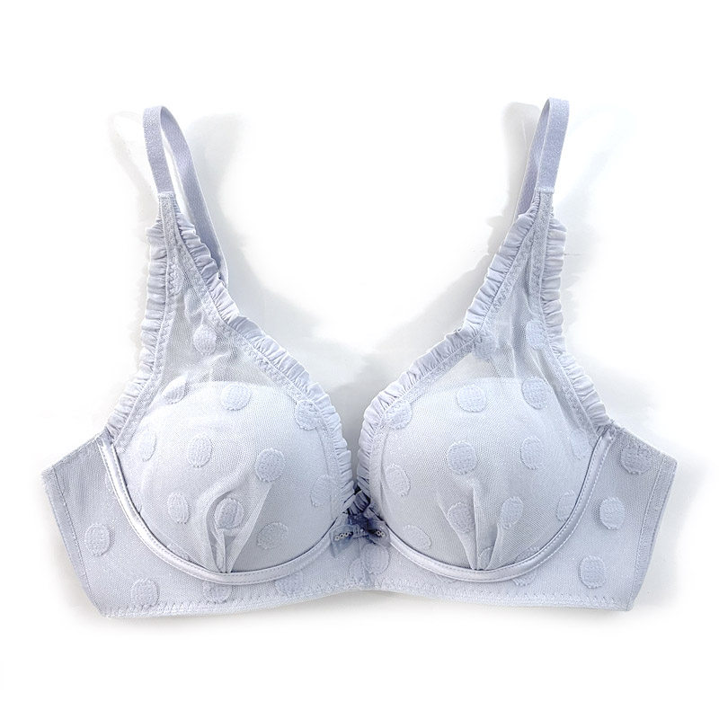 专柜正品芬狄诗女士圆点钢圈涤纶中厚聚拢上托文胸