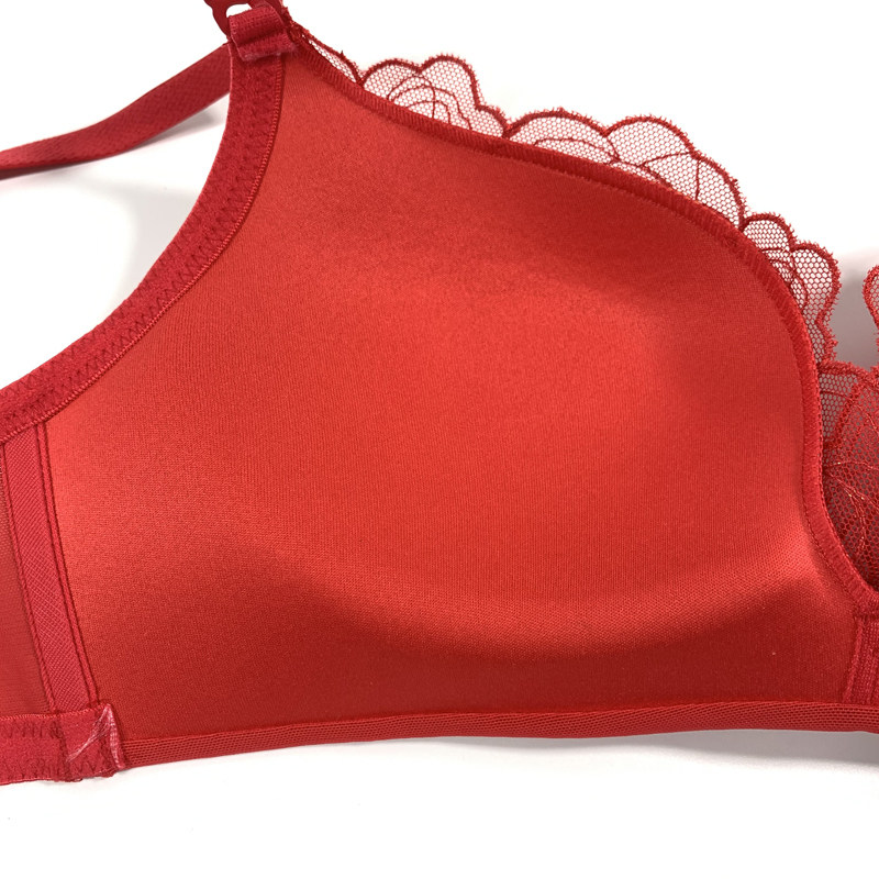 专柜正品安莉芳女士钢圈本命年红色中厚杯聚拢文胸文胸