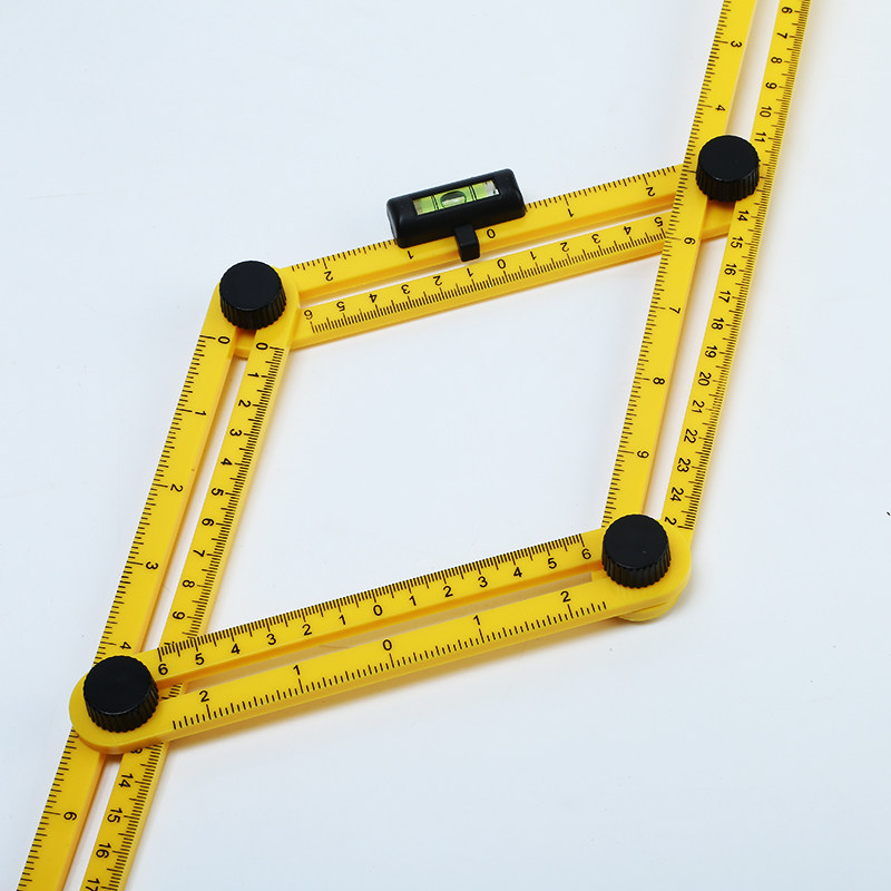 多功能折尺铝合金异形角度度尺木工万能折叠活动木折尺