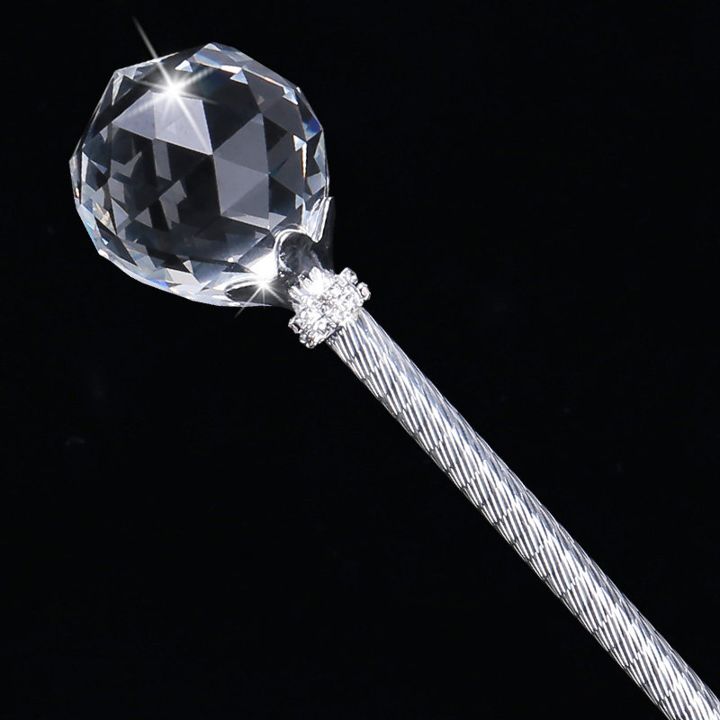 水晶球魔法棒权杖手杖cos女儿儿童公主舞台道具选美摆件