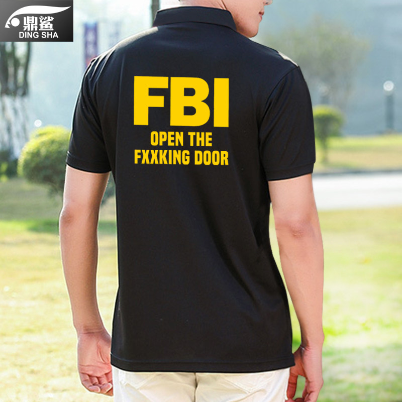 fbi联邦调查局cia中央情报局美剧电影同款polopolo衫