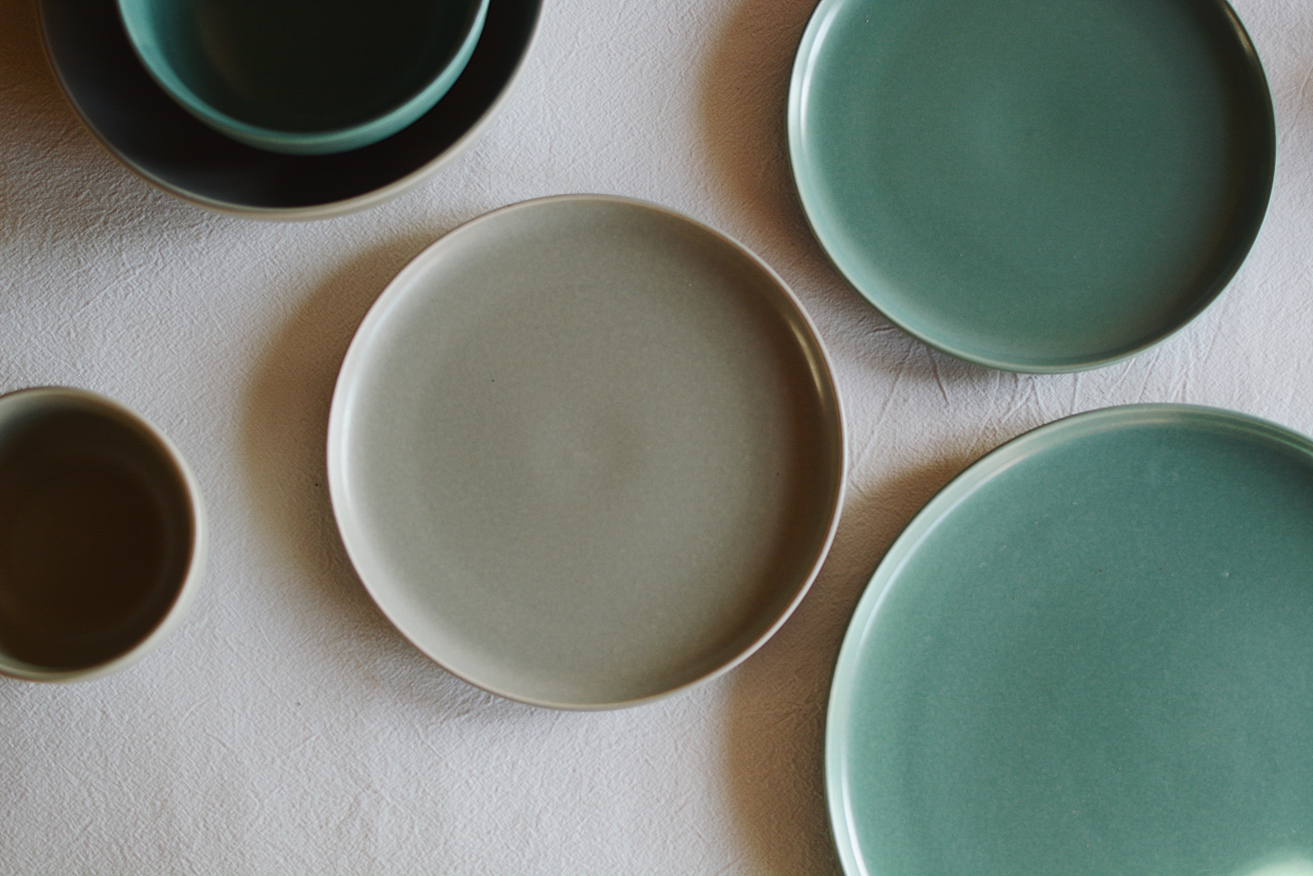 收集时光釉色雾面多色系列陶瓷牛排沙拉马克盘