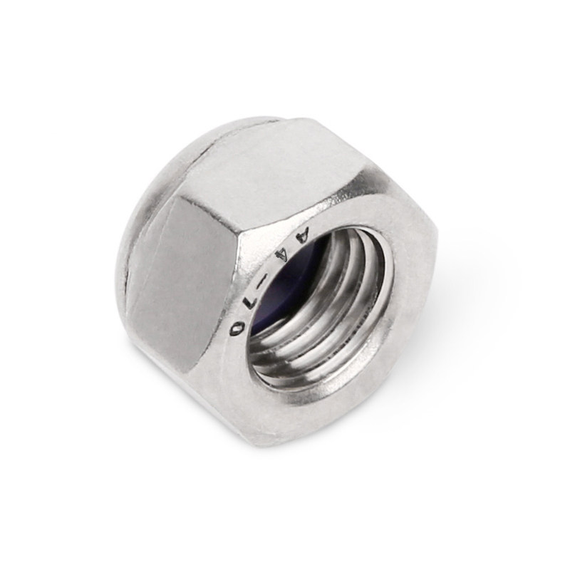 不锈钢尼龙防松锁紧自锁螺母螺帽m3m4m5m6m8m10m12m14m16m20螺母