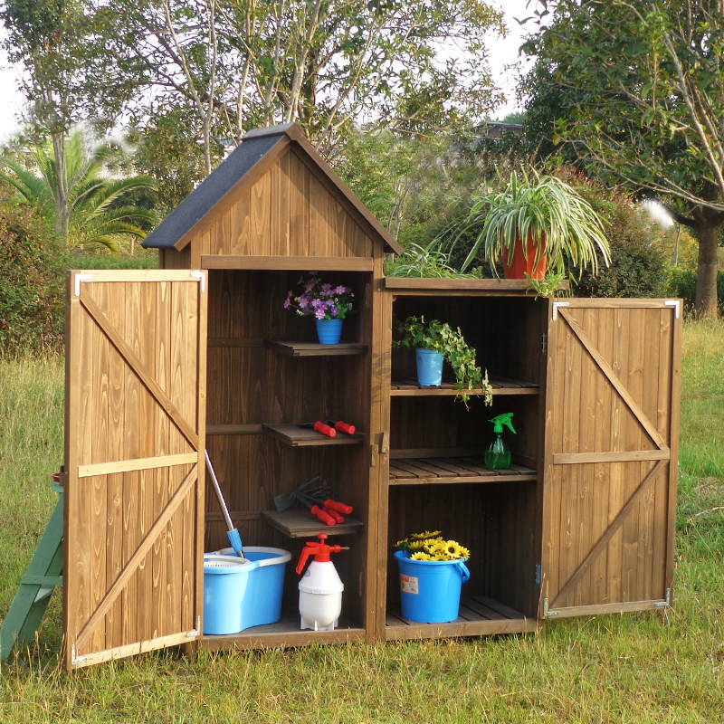 户外园艺收纳花园庭院工具露天防水防晒防腐收纳柜