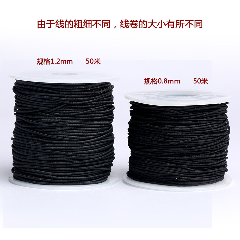 弹力进口包芯粗细佛珠念珠手链15mm线