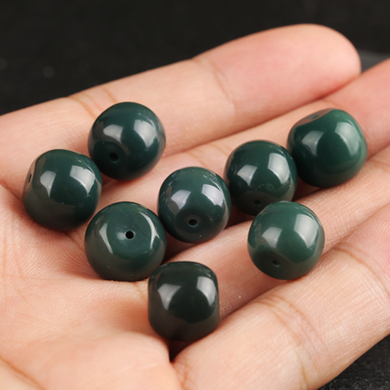 阿拉善玛瑙老型桶珠天然精品红绿灯隔珠顶珠星月金刚菩提文玩手串