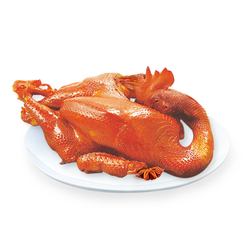 特产包装熟食真空熏鸡老字号双花辽宁830g御香鸡熟食