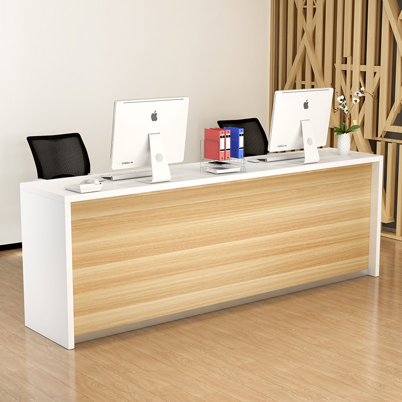 美容院前台接待简约办公小型吧台超市便利店收银台中介前台