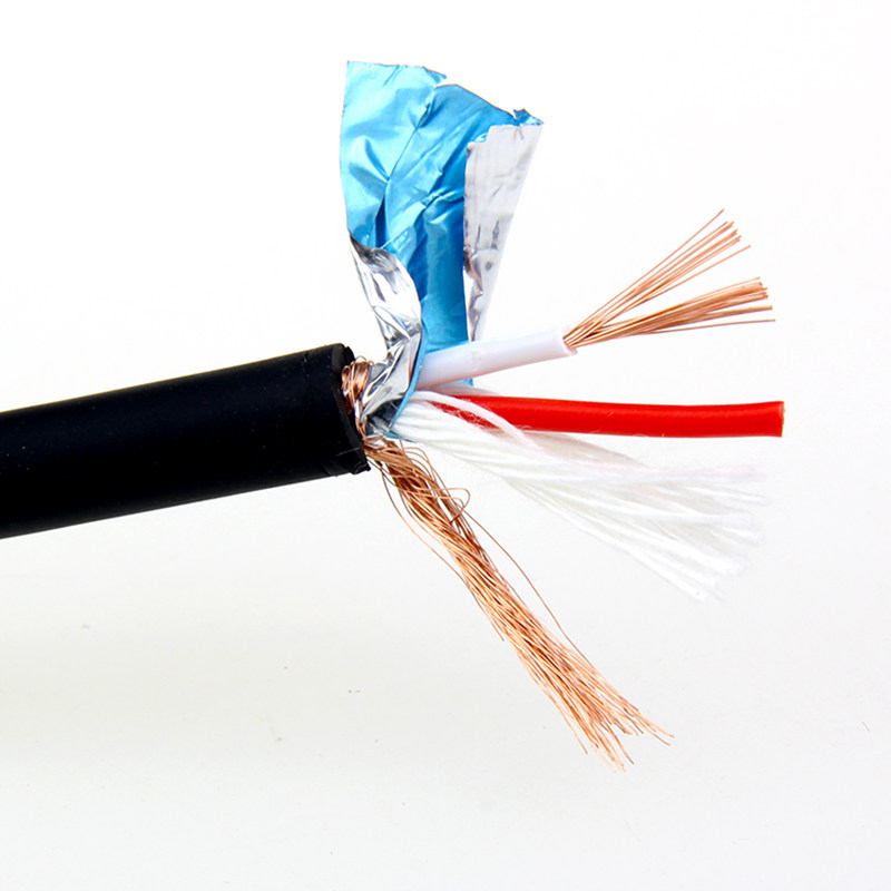 高品质话筒双芯咪线音频抗拉麦克风柔软耐拉工程视频线