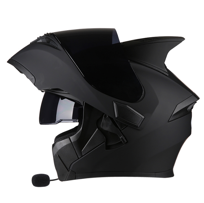 艾狮头盔男女电动摩托车揭面全盔骑士蓝牙四季摩托车头盔