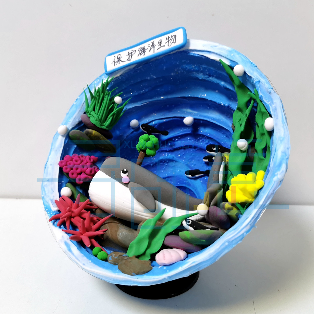 m187材料成品包成品白胚板海洋生物保护diy粘土超轻手工制作工具