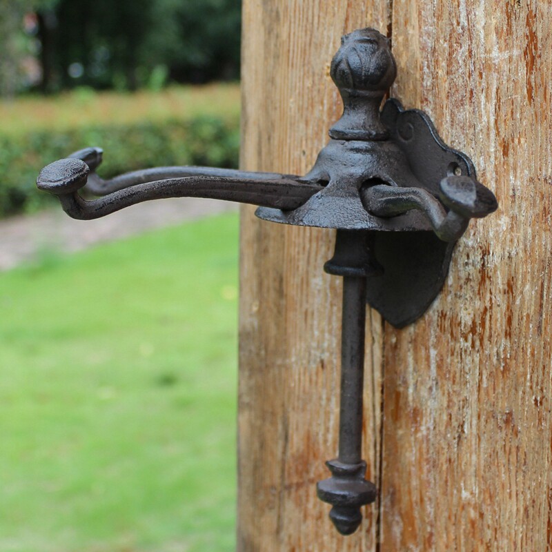 挂钩格嘉睿尔欧式复古铸铁铁艺壁饰衣帽可伸缩家居装饰挂钩