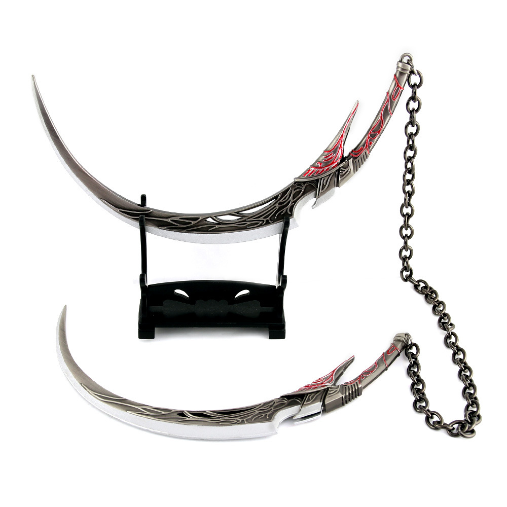 邪月斗罗大陆周边手办胡列娜融合弯刀合金武器其他模型玩具