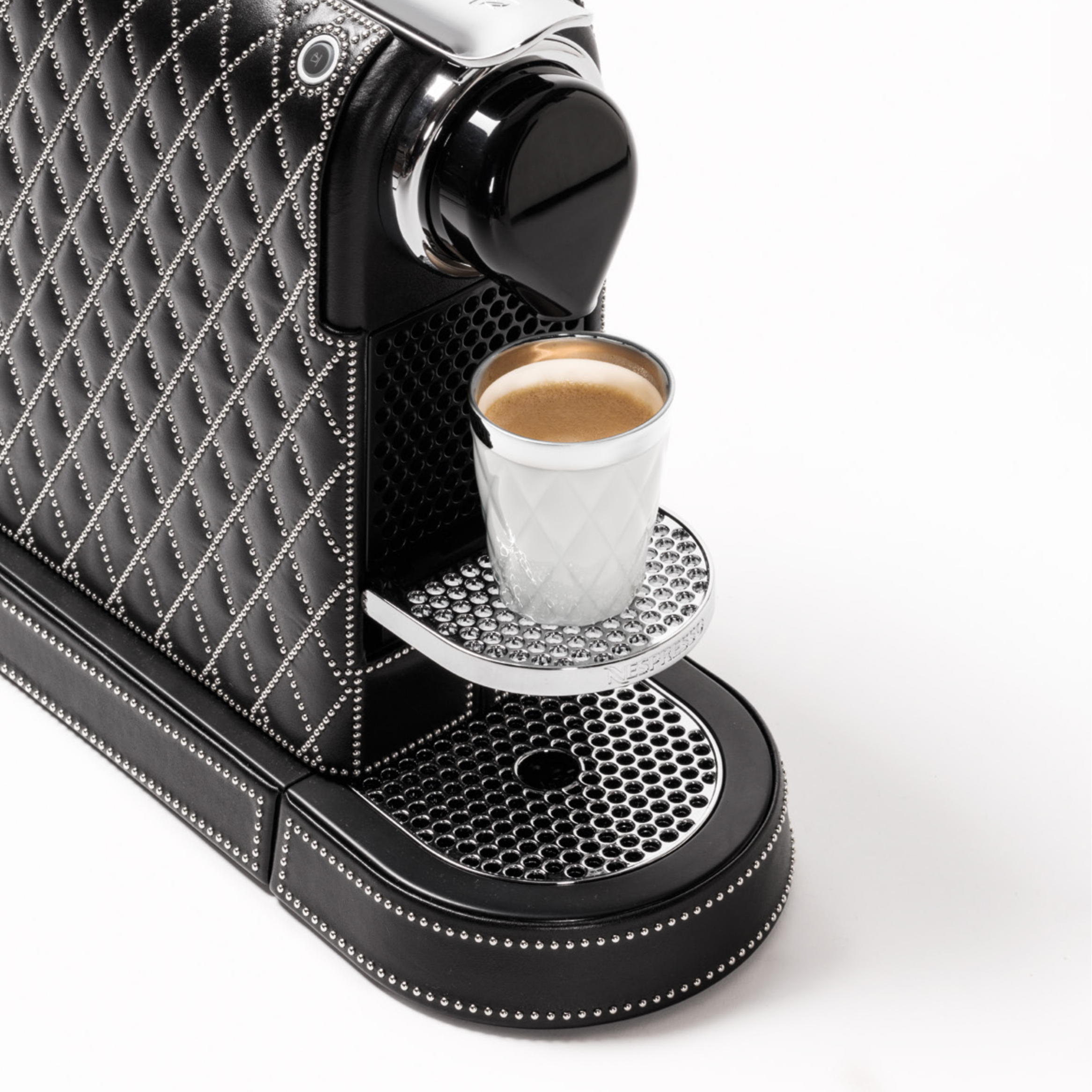 意大利giobagnara茶杯咖啡杯金属陶瓷瓷杯高级装饰花纹咖啡杯