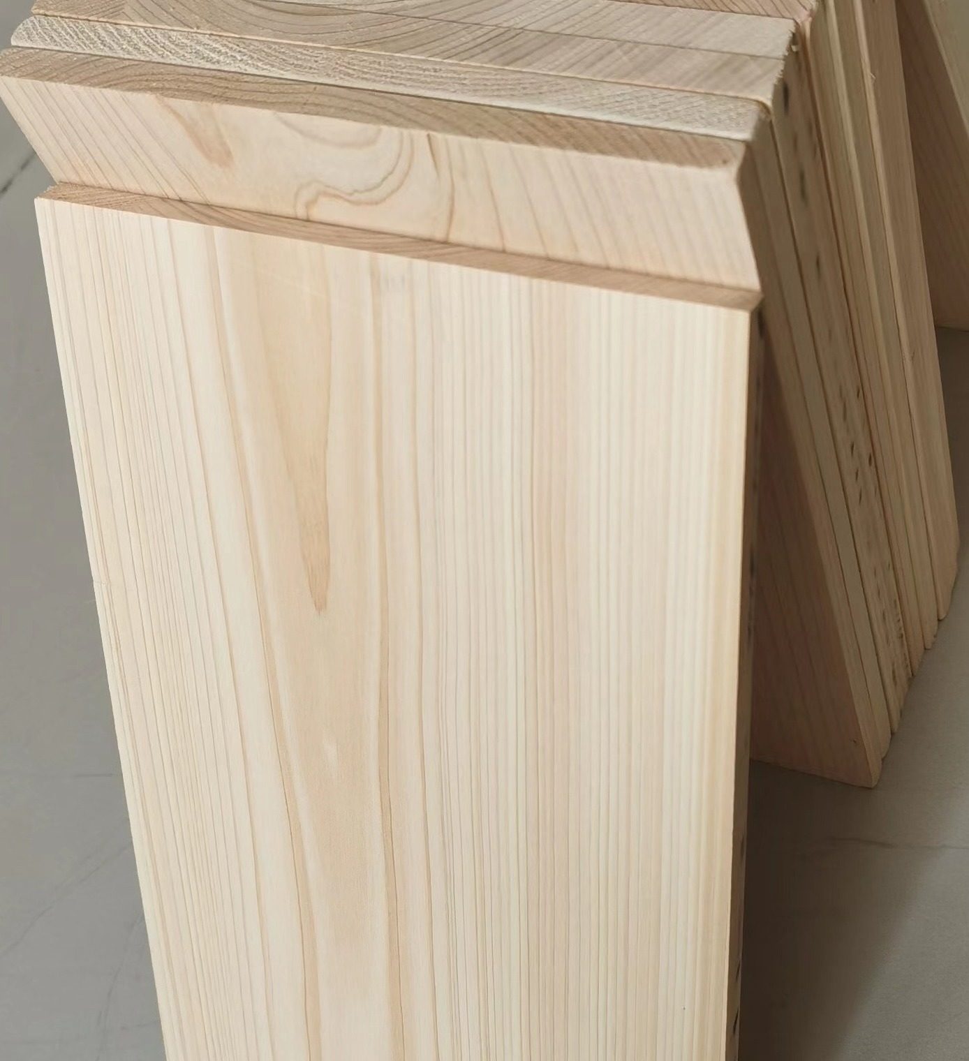 日本桧木原木木材实木板材桌面日料餐厅吧台整理架